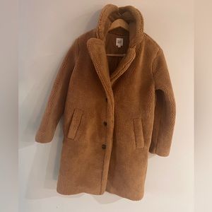 GAP Long Sherpa Coat (M)